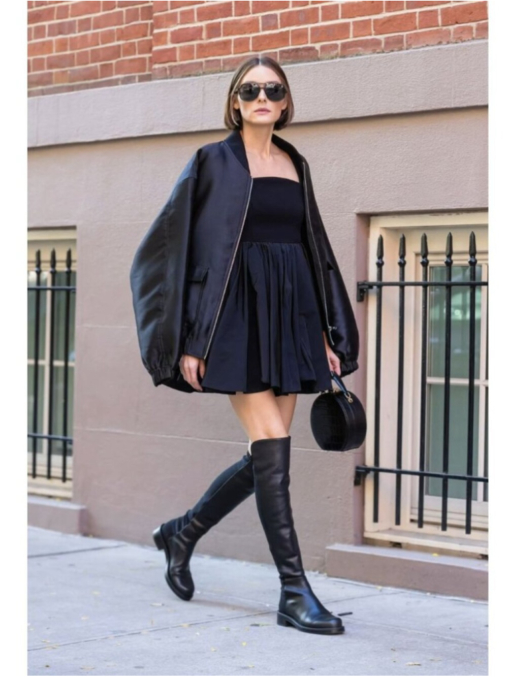 Stuart Weitzman 5050 Boot Black Leather size 6.5